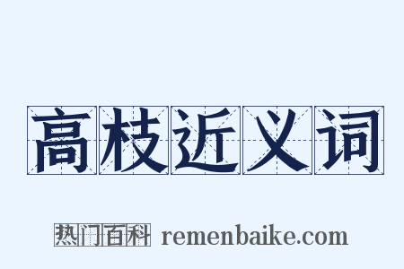 高枝近义词是什么意思的图片